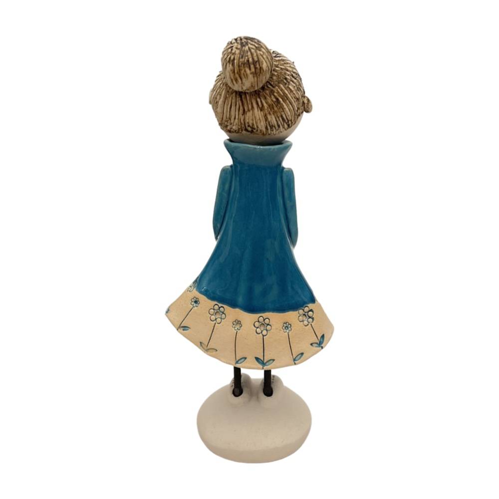 Figurka elegancka Agunia w turkusowej sukience