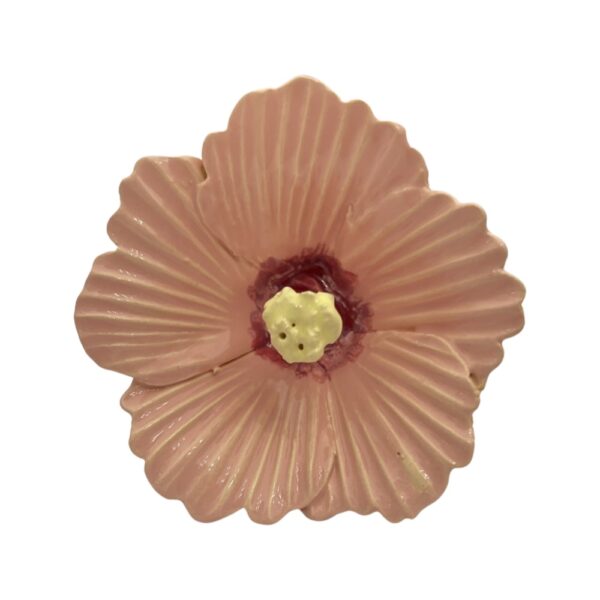 Kwiat ceramiczny Hibiskus różowy